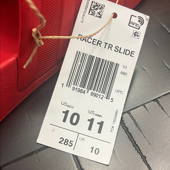 Adidas Racer TR Slides Sandals Shoes new red Mens Size 10 - Picture 13 of 14